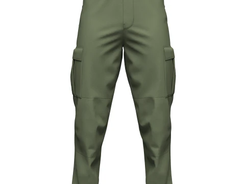 Cal&ccedil;a Cargo Masculina Modelo 3D