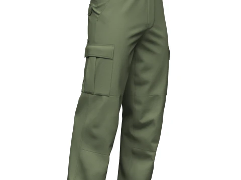 Cal&ccedil;a Cargo Masculina Modelo 3D