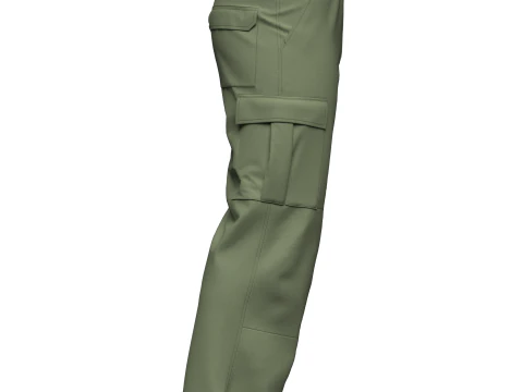 Cal&ccedil;a Cargo Masculina Modelo 3D