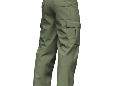 Cal&ccedil;a Cargo Masculina Modelo 3D