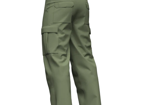 Cal&ccedil;a Cargo Masculina Modelo 3D