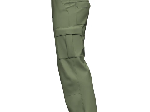 Cal&ccedil;a Cargo Masculina Modelo 3D