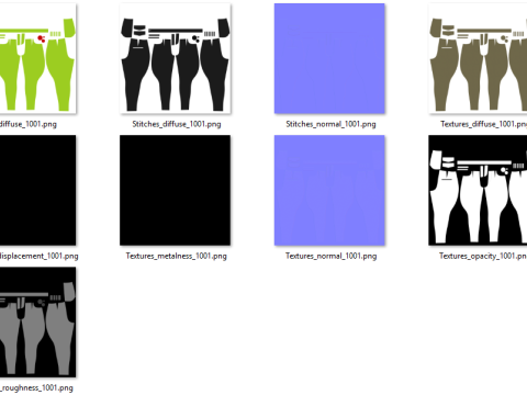 Female Breeches Pant Model 3D