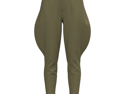 Female Breeches Pant Model 3D