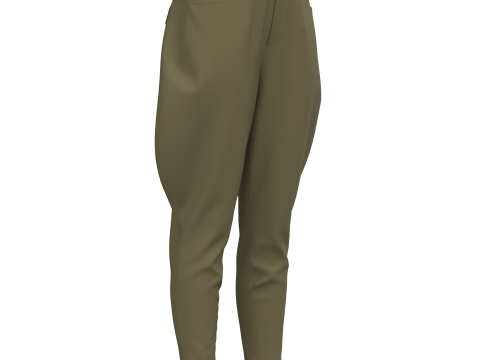 Female Breeches Pant Model 3D