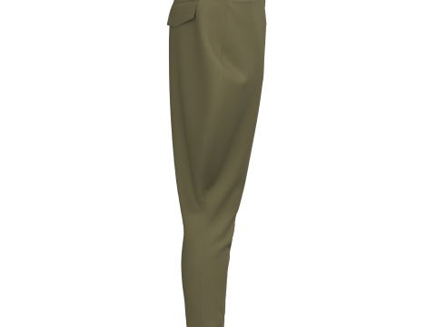 Female Breeches Pant Model 3D
