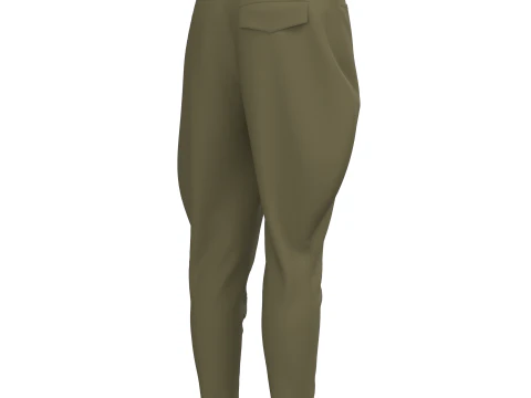 Female Breeches Pant 3D Model