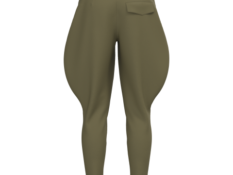 Female Breeches Pant Model 3D