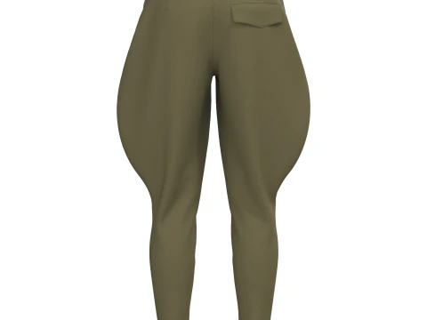 Female Breeches Pant 3D Model