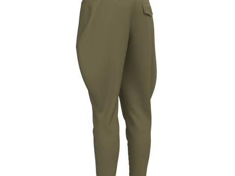 Female Breeches Pant Model 3D