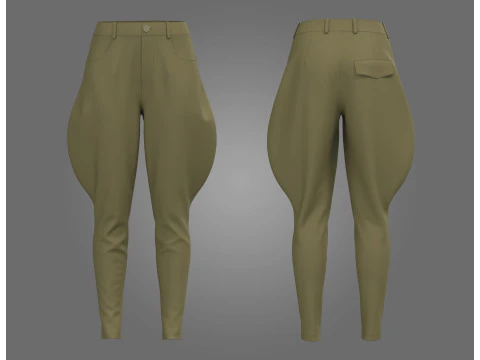 여성 바지 바지 3D 모델