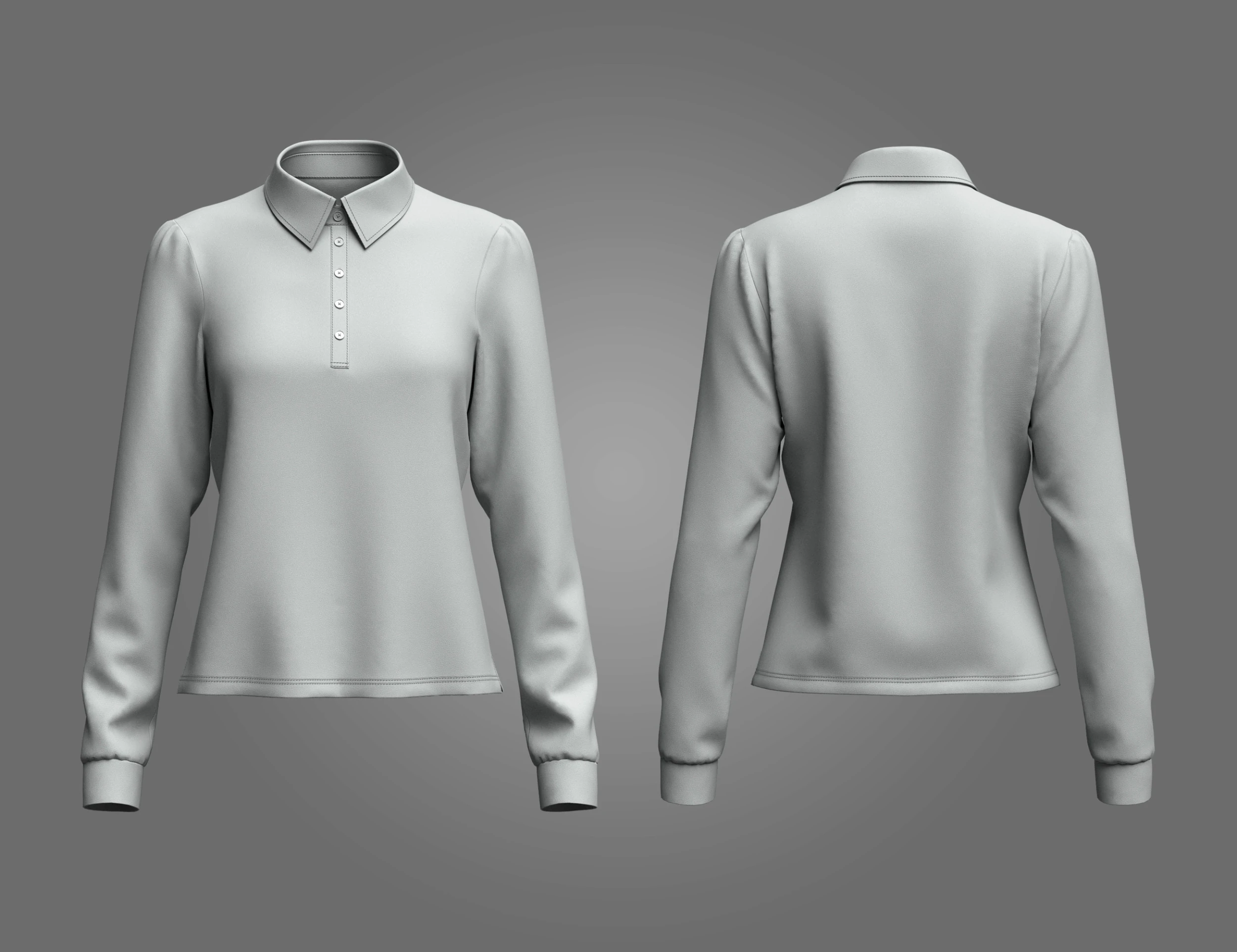 Female Rugby Shirt 3D Model .c4d .max .obj .3ds .fbx .stl .blend 