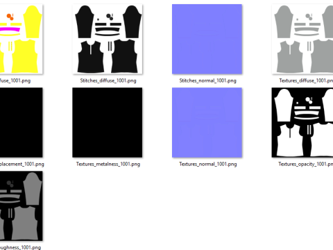 Female Rugby Shirt 3Dモデル