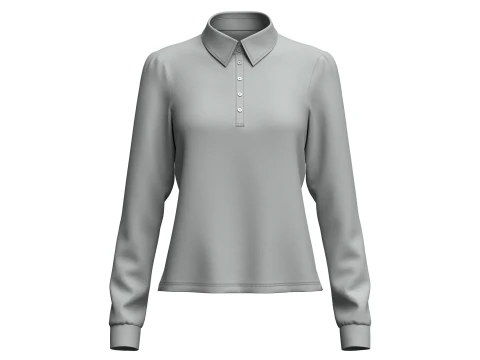 Female Rugby Shirt 3D Model