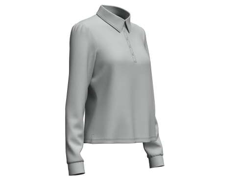 Female Rugby Shirt 3Dモデル