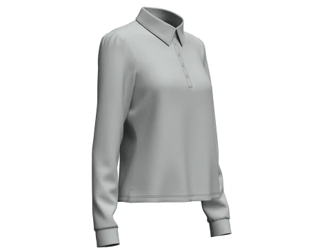 Female Rugby Shirt 3D Model