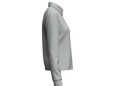 Female Rugby Shirt 3D Model