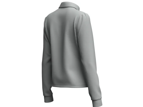 Female Rugby Shirt 3D Model