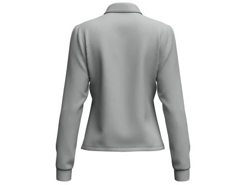 Female Rugby Shirt 3D Model