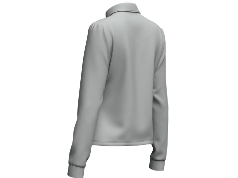 Female Rugby Shirt 3Dモデル