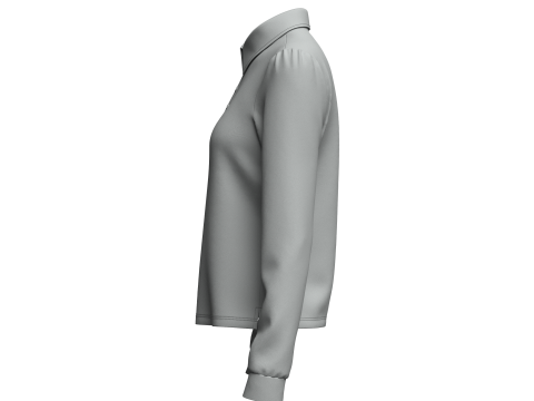 Female Rugby Shirt 3Dモデル