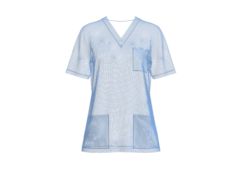 Female Medical Scrubs Model 3D