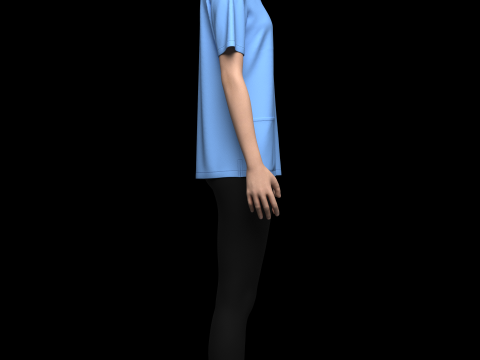Female Medical Scrubs Model 3D