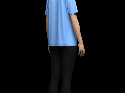 Female Medical Scrubs Model 3D