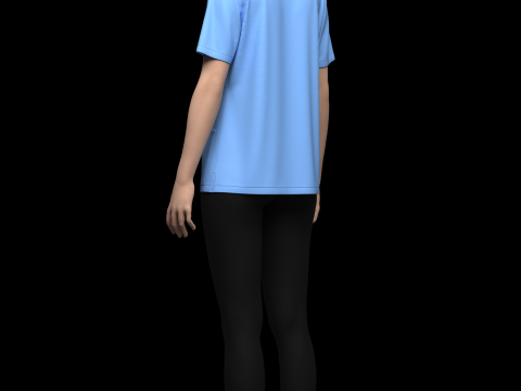 Female Medical Scrubs Model 3D