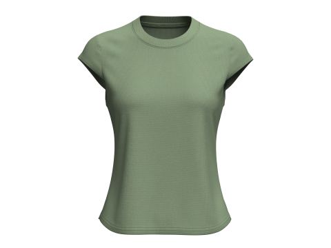 Female Cap Sleeve T-shirt Modèle 3D
