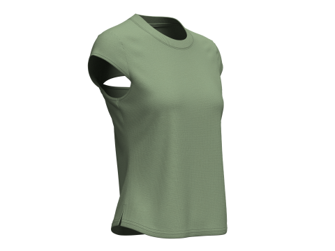 Female Cap Sleeve T-shirt Modèle 3D