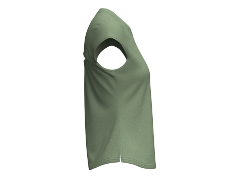 Female Cap Sleeve T-shirt Modèle 3D