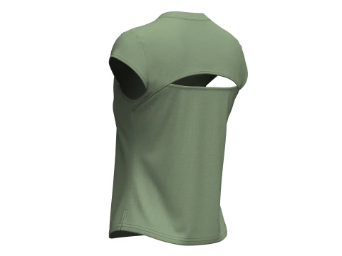 महिला कैप स्लीव टी-शर्ट 3D मॉडल