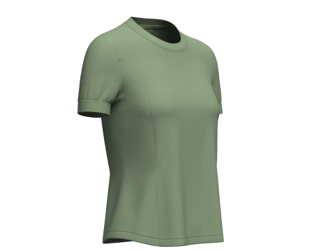 Female Crewneck T-shirt Modello 3D
