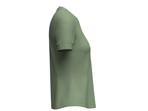Female Crewneck T-shirt Modello 3D