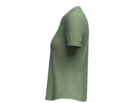 Female Crewneck T-shirt Modello 3D