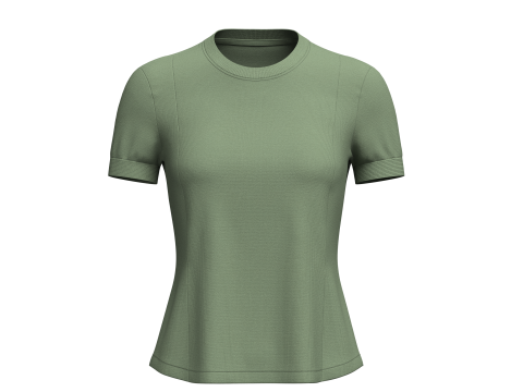 Female Crewneck T-shirt Modello 3D