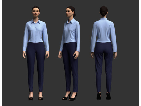Female Formal Outfit 3D 模型