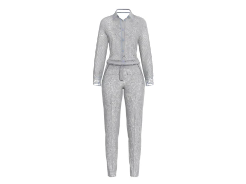 Female Formal Outfit 3D Model