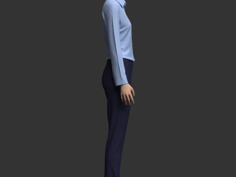 Female Formal Outfit 3D Model