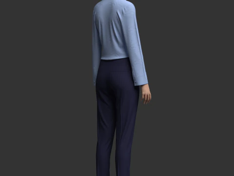 Female Formal Outfit 3D Model