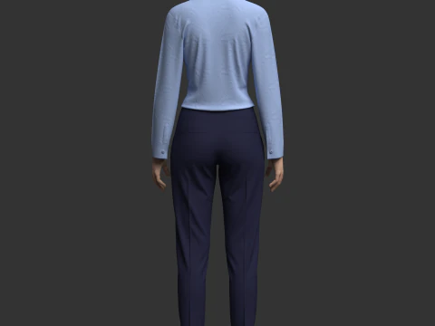 Female Formal Outfit 3D Model