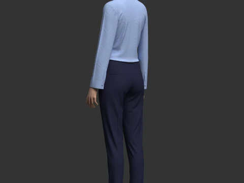Female Formal Outfit 3D Model