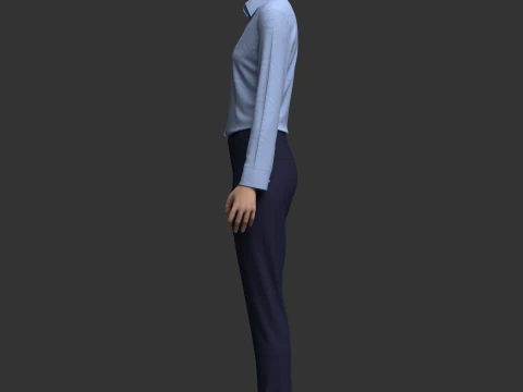 Female Formal Outfit 3D Model