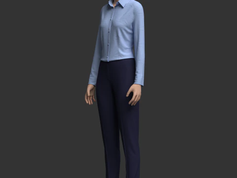 Female Formal Outfit 3D Model