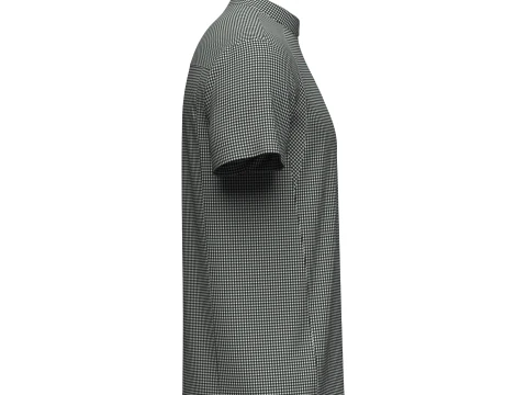 Camiseta Masculina Meio Z&iacute;per Modelo 3D