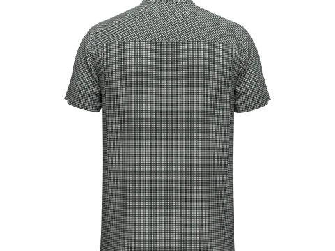 Camiseta Masculina Meio Z&iacute;per Modelo 3D