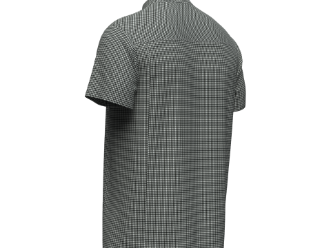 Male Half Zip Tshirt Modèle 3D