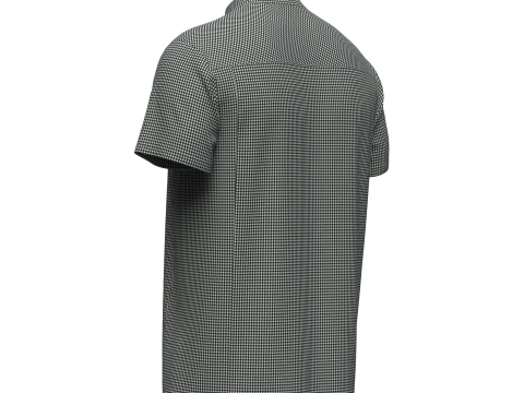 Camiseta Masculina Meio Z&iacute;per Modelo 3D
