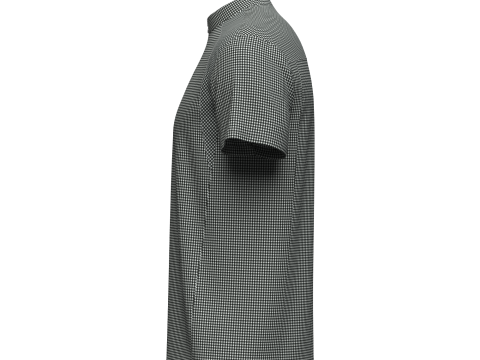 Male Half Zip Tshirt Modèle 3D